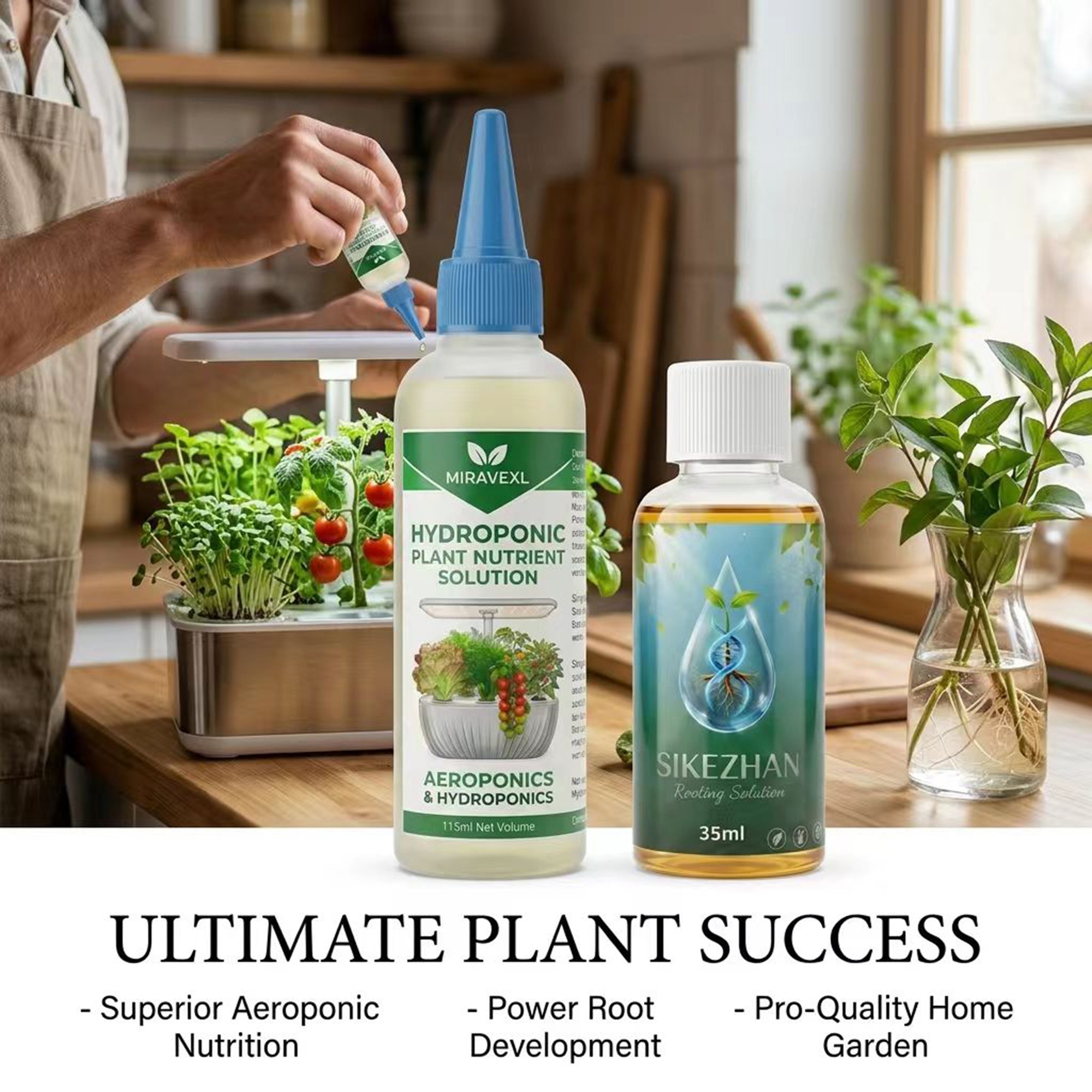 Composting Kit Indoor - Hydroponic Nutrient Solution Rooting Stimulator Kit