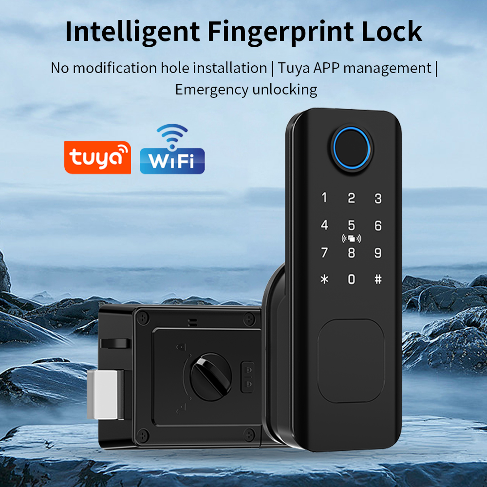 Smart Garden Lock - Wifi Fingerprint Waterproof Outdoor Garden Lock