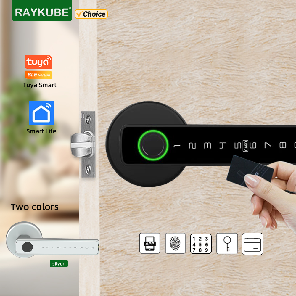 Smart Garden Lock - RAYKUBE M5 Tuya BLE Smart Fingerprint