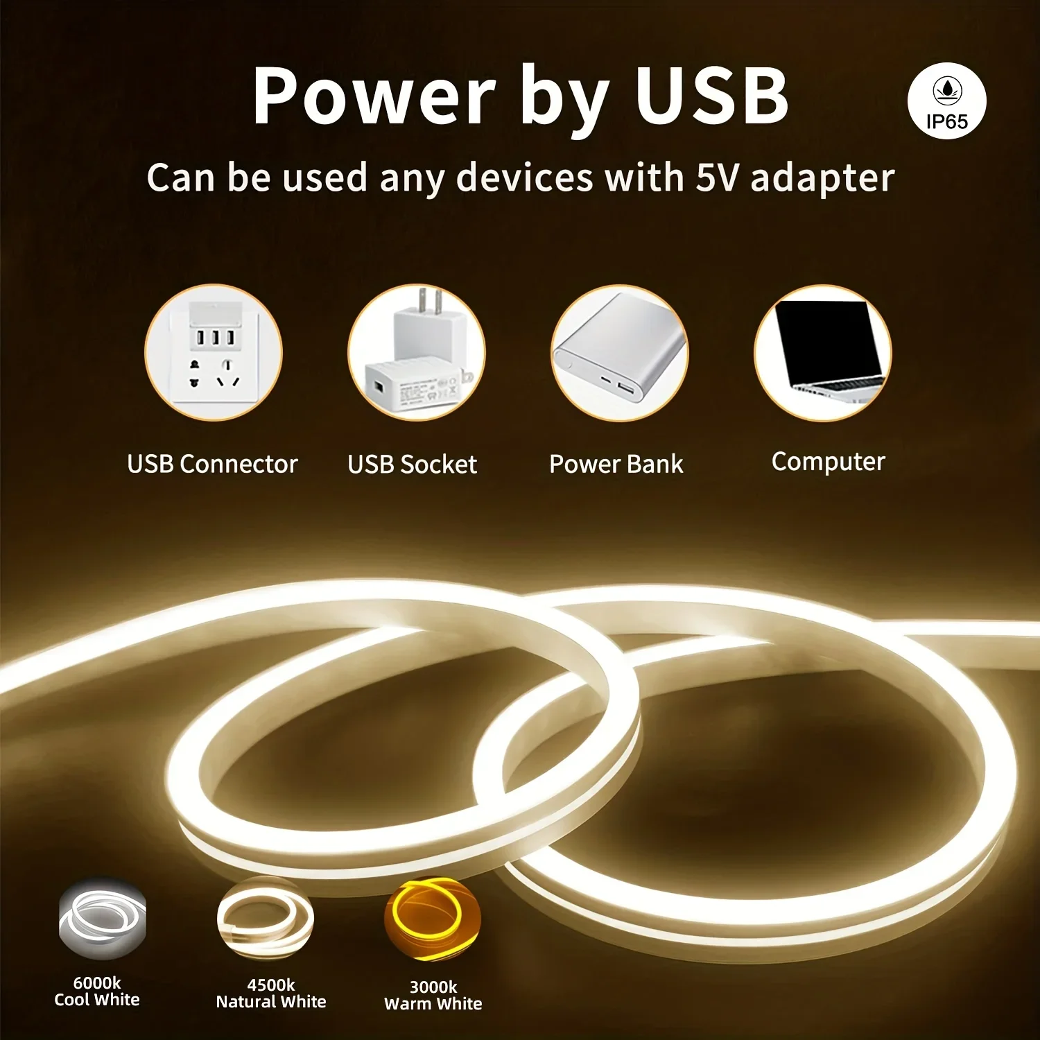 USB LED Neon Strip Light with  - Smart Garden Rooms 评论和价格