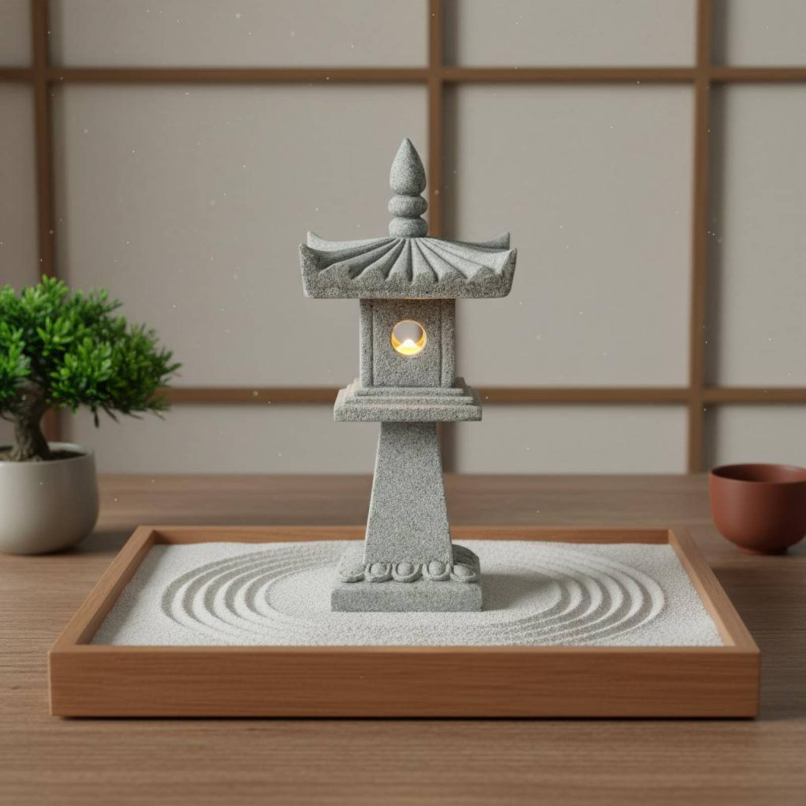 Miniature Stone Lantern Antiqu - Smart Garden Mini 评论和价格