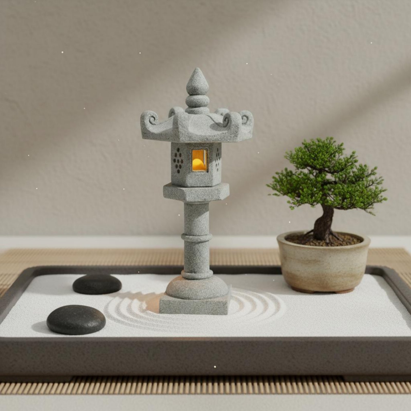 Miniature Stone Lantern Antiqu - Smart Garden Mini 评论和价格