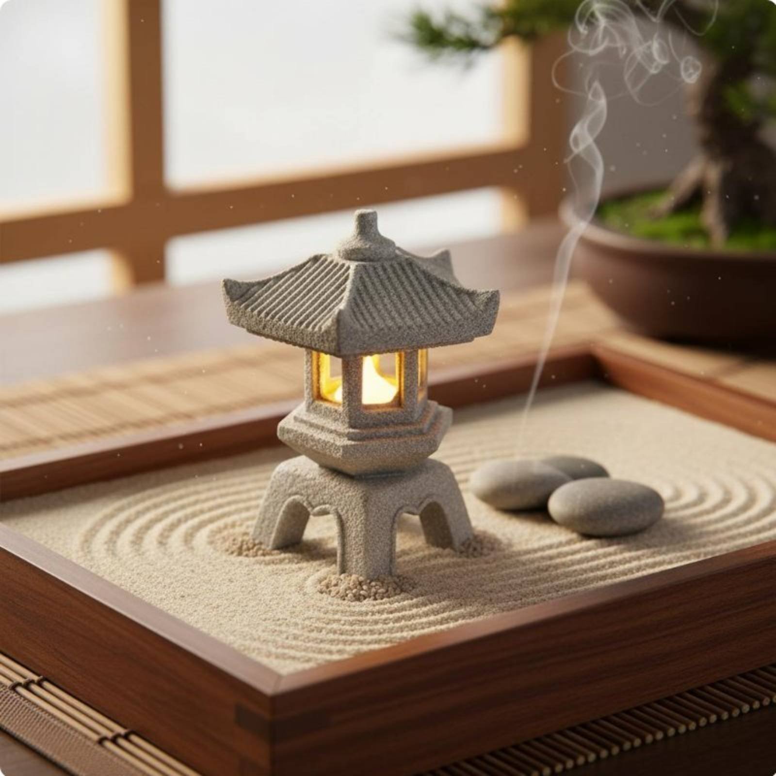 Miniature Stone Lantern Antiqu - Smart Garden Mini 评论和价格
