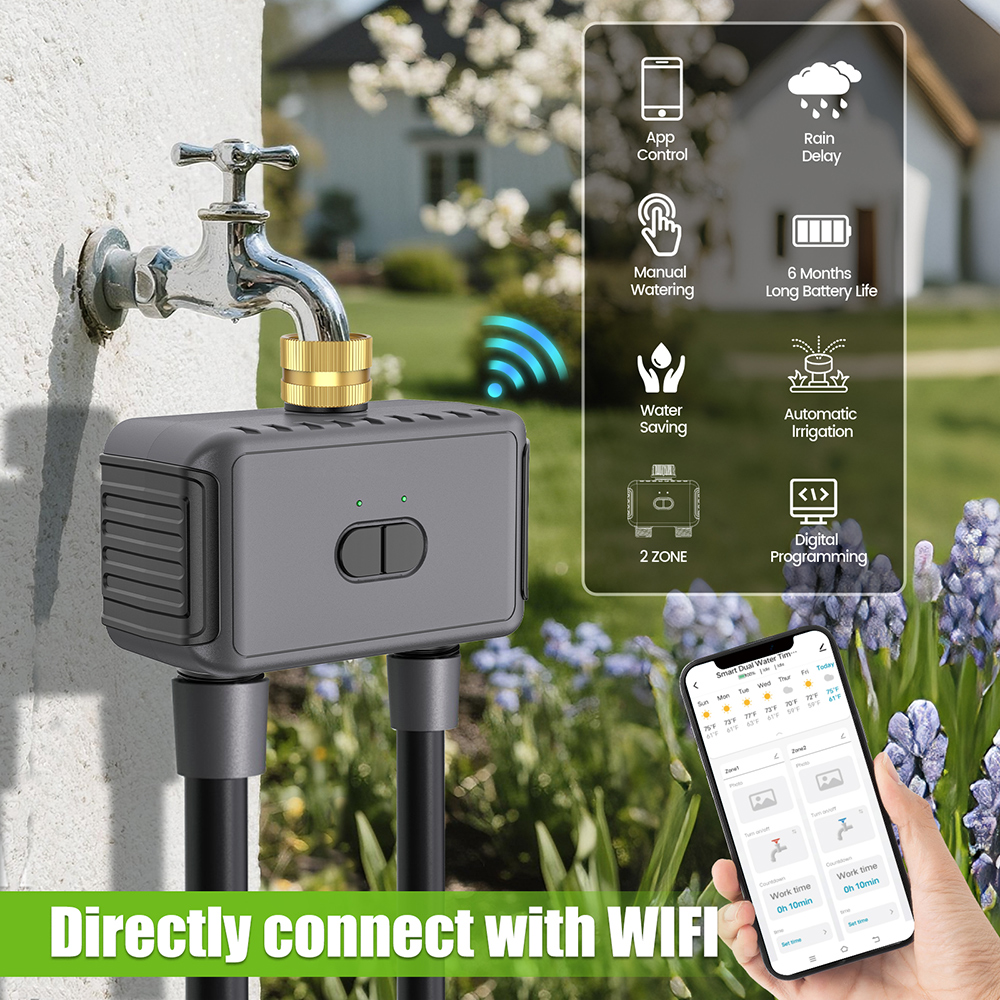 Tuya WiFi Water Timer Smart 2  - Smart Garden Refill 评论和价格