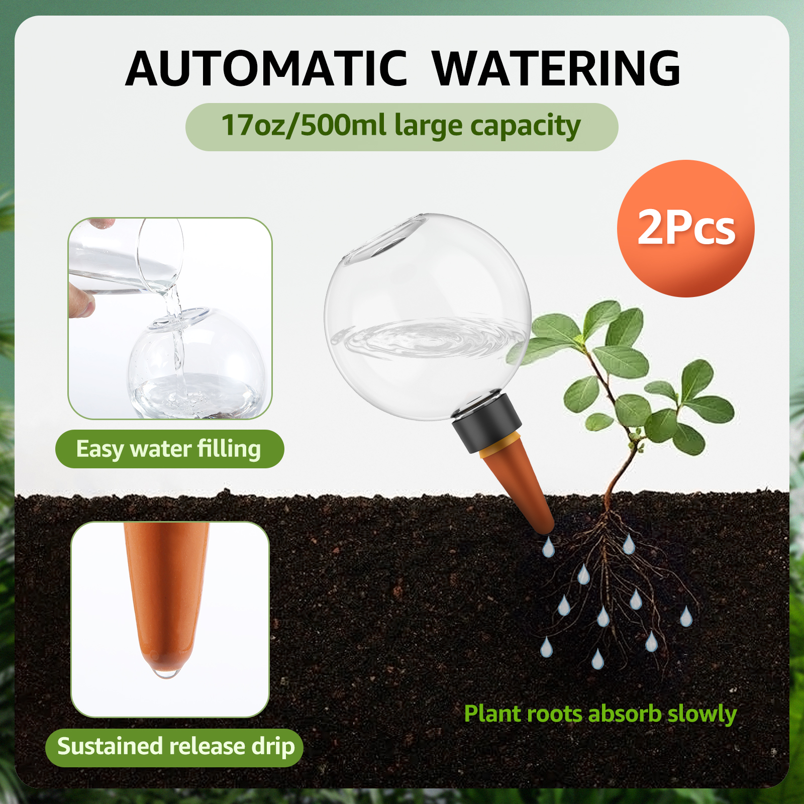 2/4Pcs 500ML Automatic Drip Ir - Smart Garden Project 评论和价格