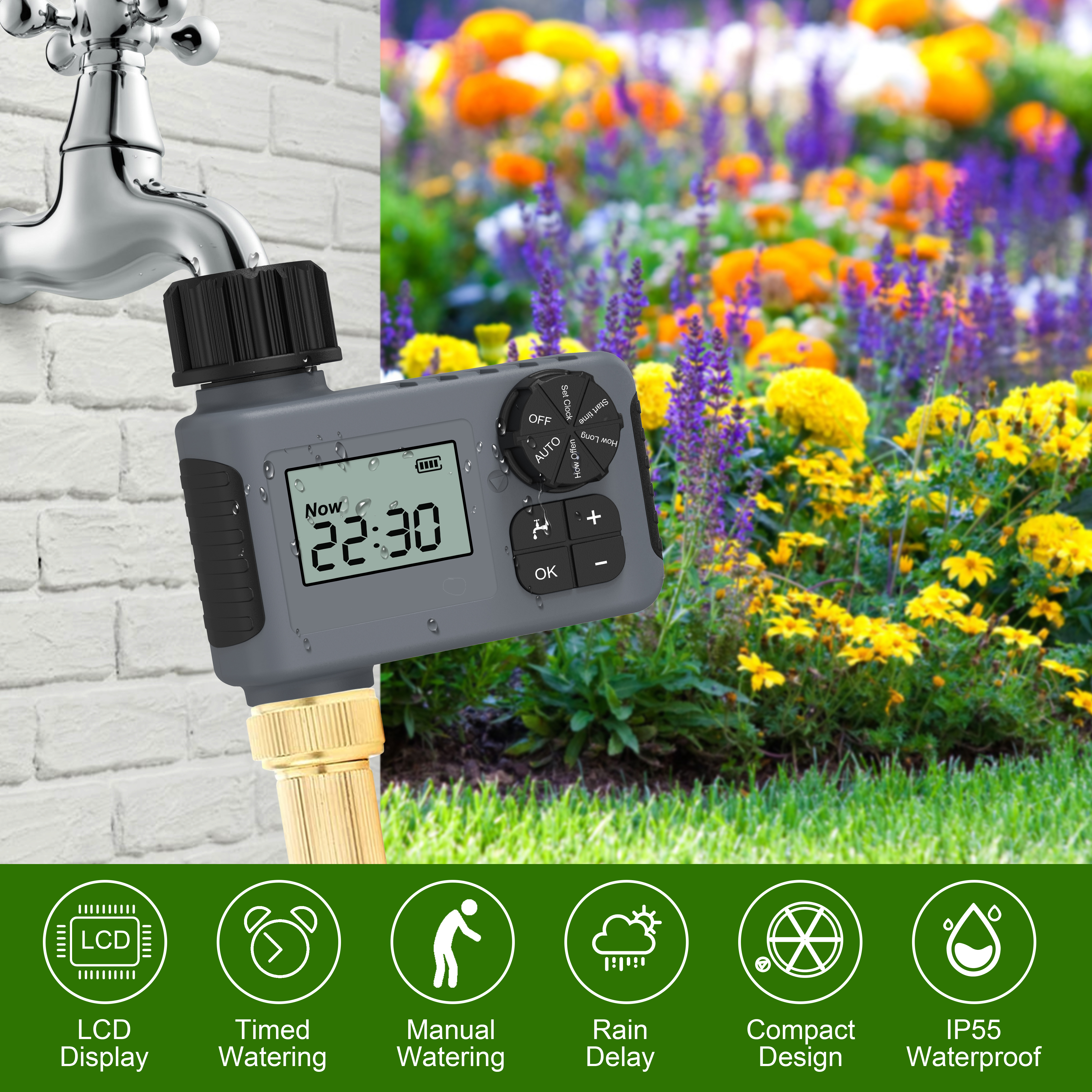 1 outlet automatic watering ti - Smart Garden Project 评论和价格