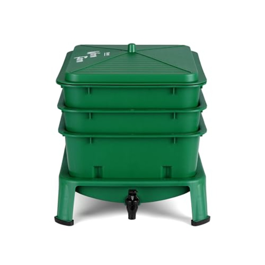 Worm Composter 32QT Worm Farm  - Composting Kit Indoor 评论和价格