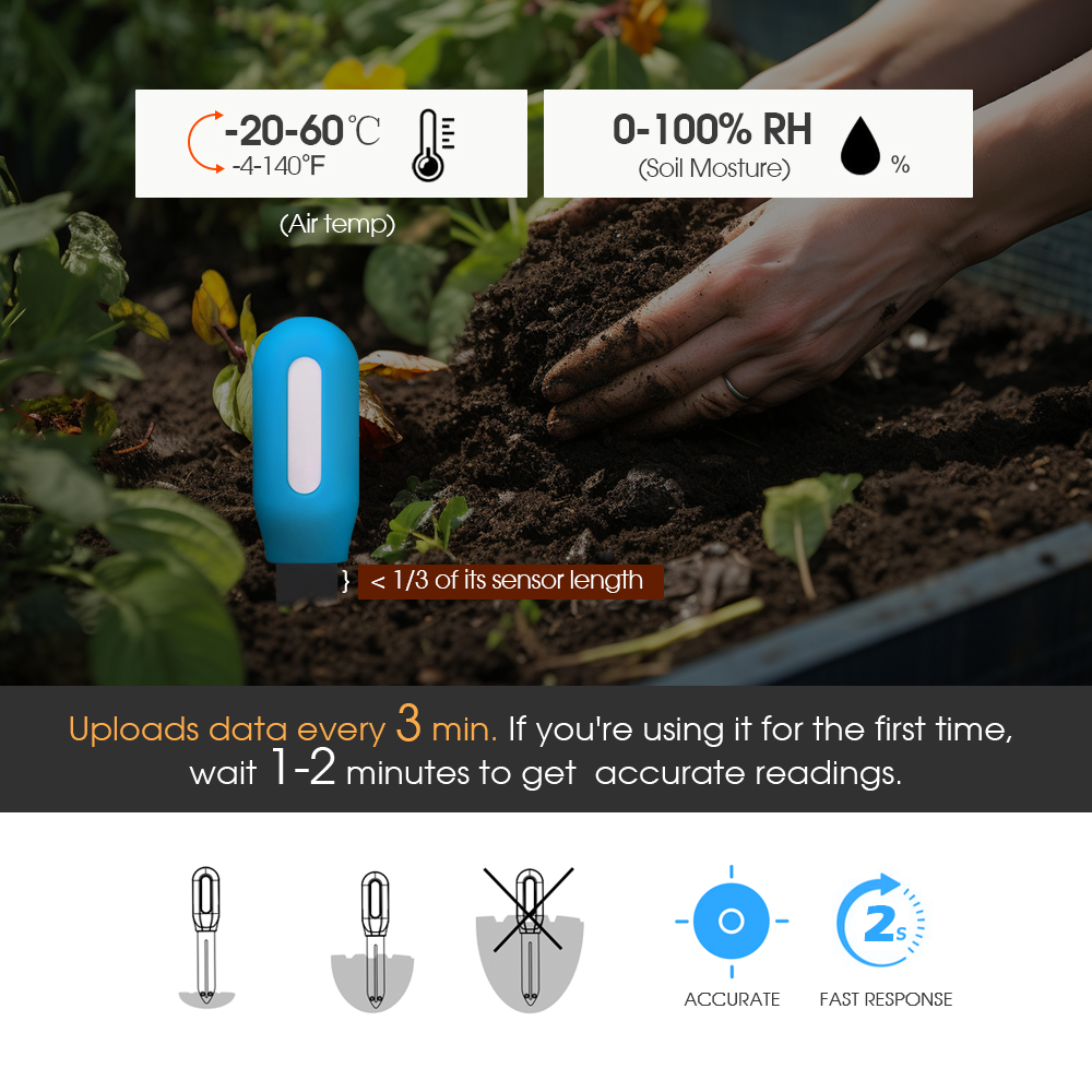 1PCS Tuya Zigbee Soil Sensor H - Smart Garden Is 评论和价格