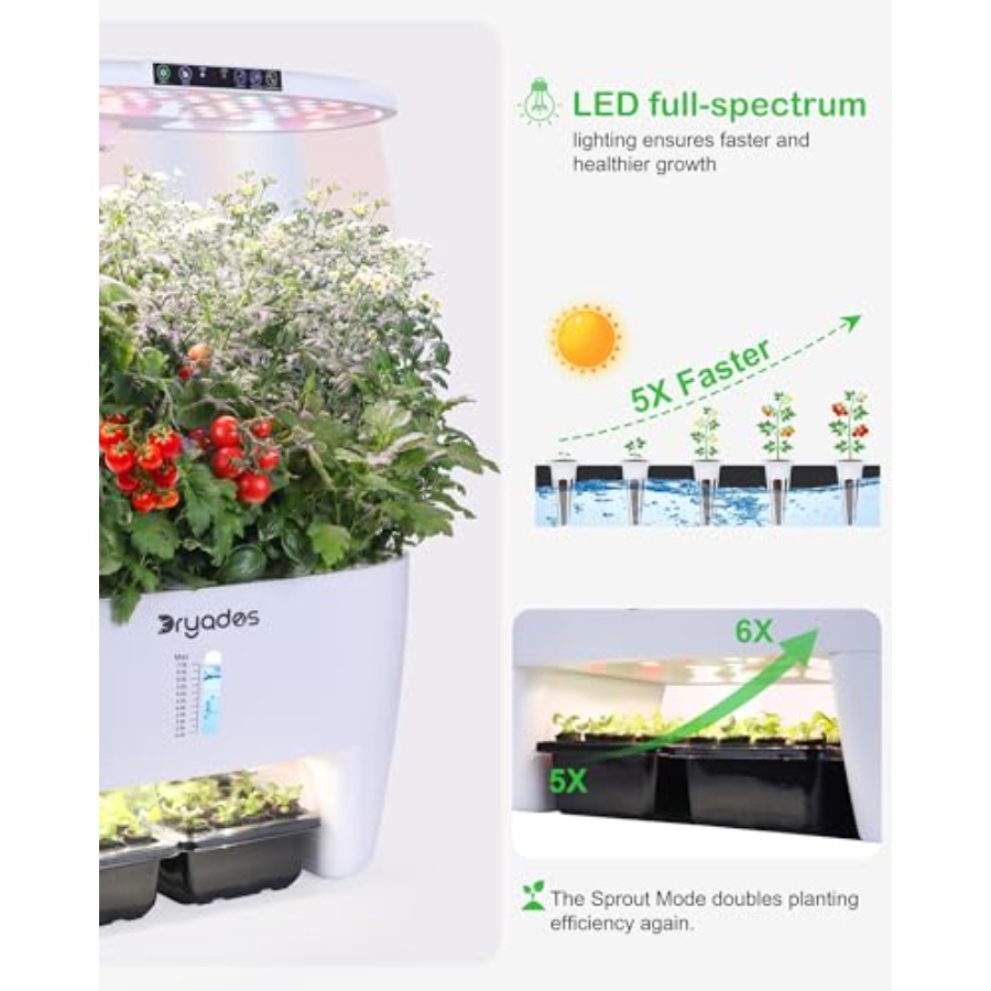 Hydroponic Growing System Kit  - Smart Garden Herb 评论和价格