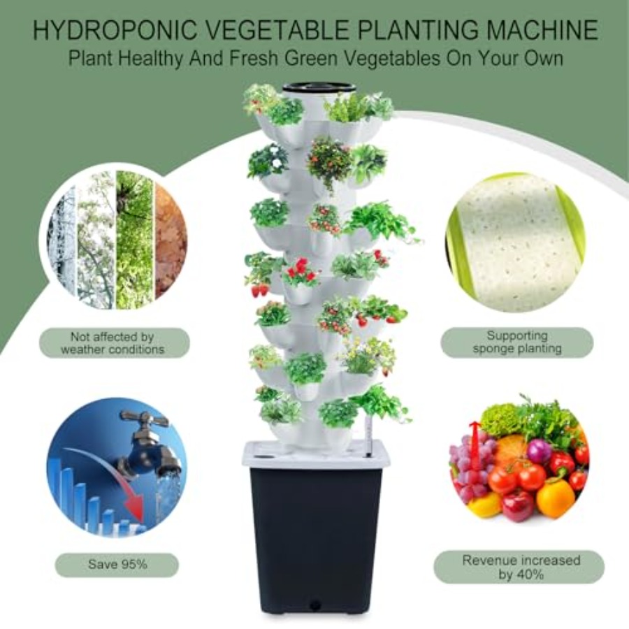 Hydroponics Tower Indoor Growi - Smart Garden Vertical 评论和价格