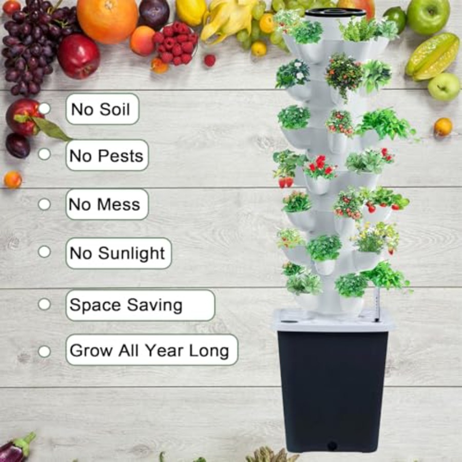 Hydroponics Tower Indoor Growi - Smart Garden Vertical 评论和价格