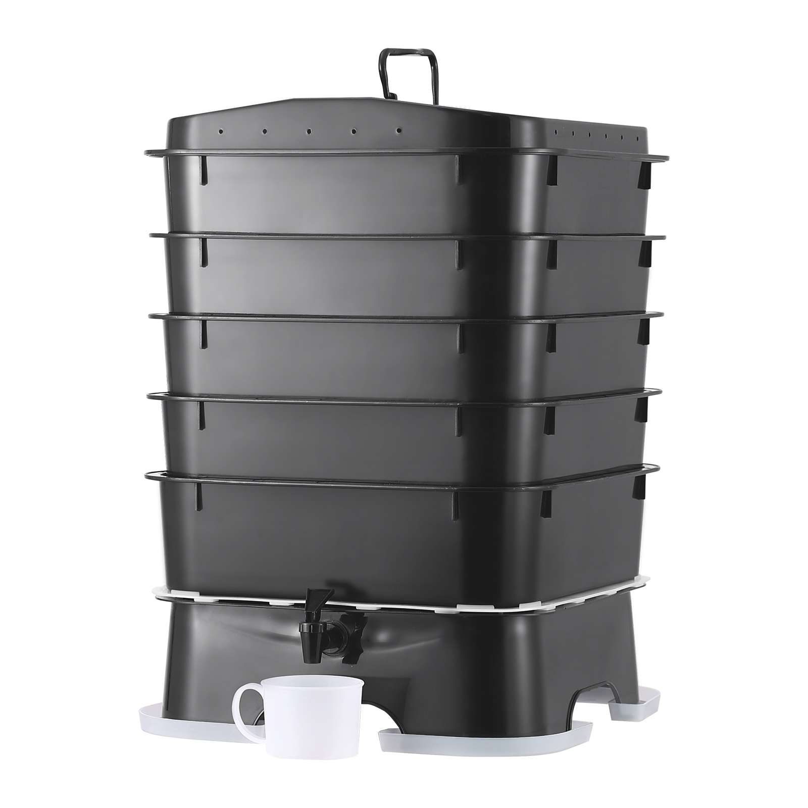 5-Tray Worm Composter Compost  - Composting Kit Indoor 评论和价格