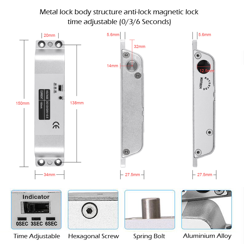 DC12V Fail Safe NC Electric Dr - Smart Garden Lock 评论和价格