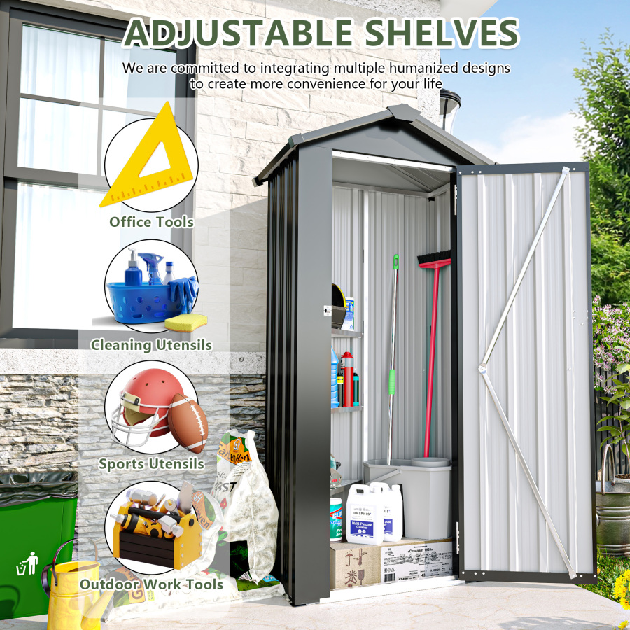 Small Metal Compact Garden She - Smart Garden Sheds 评论和价格