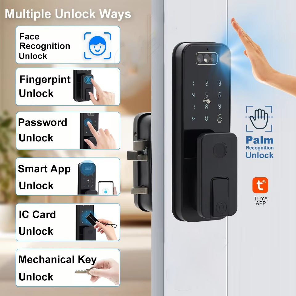 Tuya WiFi Smart Door Lock Face - Smart Garden Lock 评论和价格