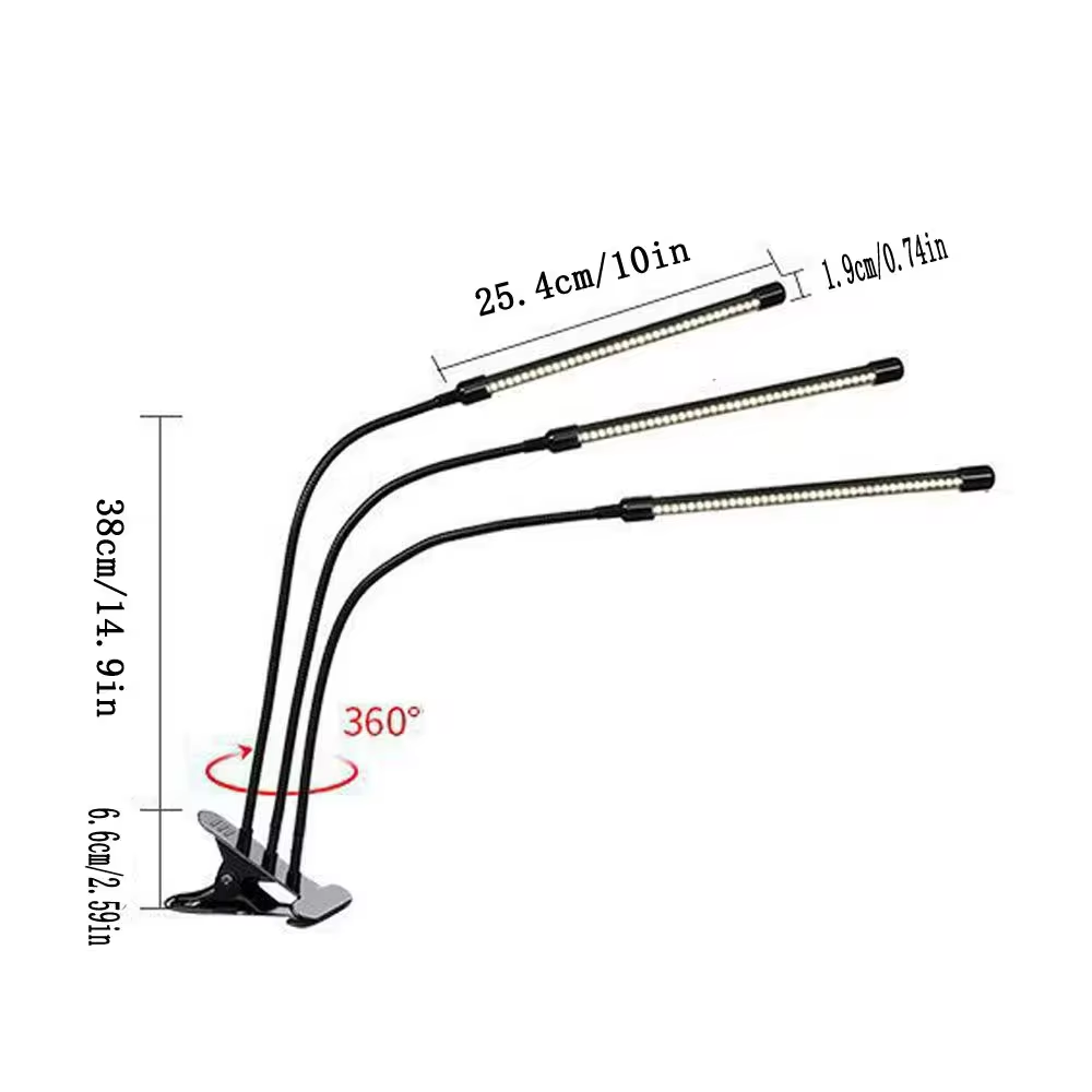 LED USB Clip Grow Light 3000K  - Plant Grow Light Full Spectrum 评论和价格