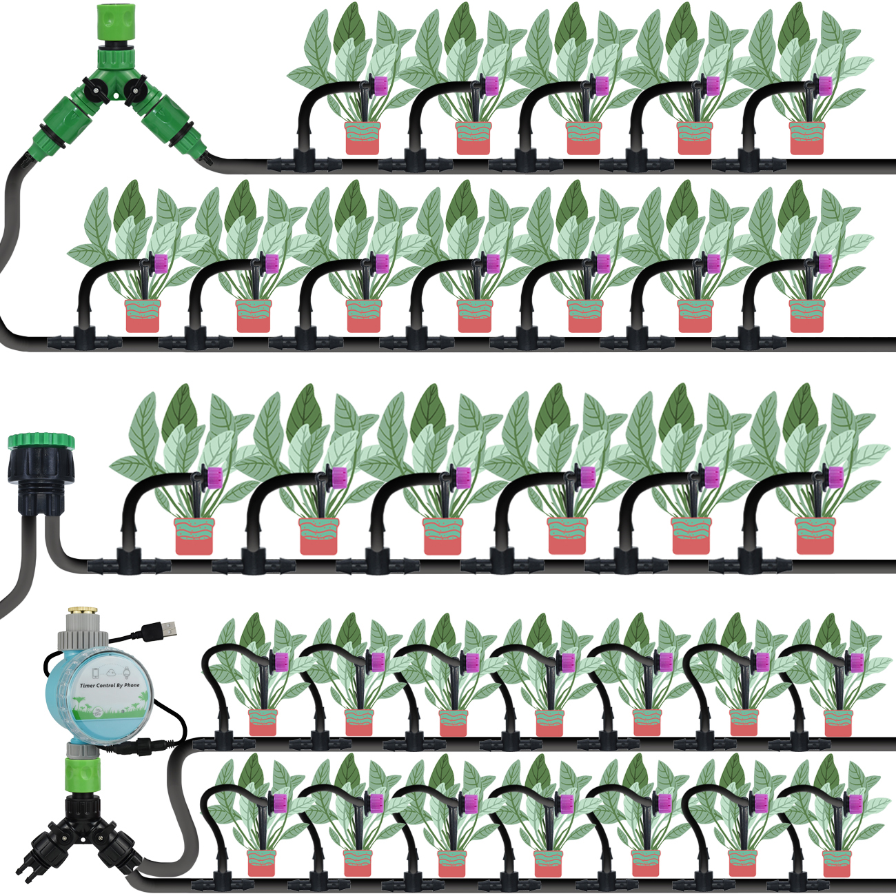 KESLA 5-50M Drip Irrigation Au - Smart Garden Project 评论和价格
