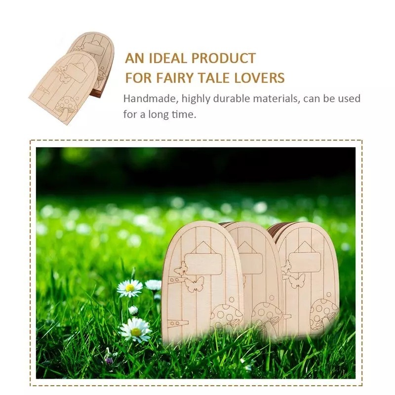 10pcs Fairy Door Miniature Woo - Smart Garden Mini 评论和价格