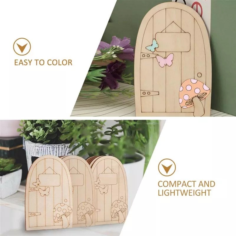 10pcs Fairy Door Miniature Woo - Smart Garden Mini 评论和价格