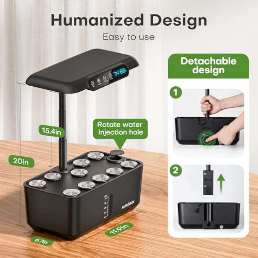 Hydroponics Growing System Her - Smart Garden Herb 评论和价格