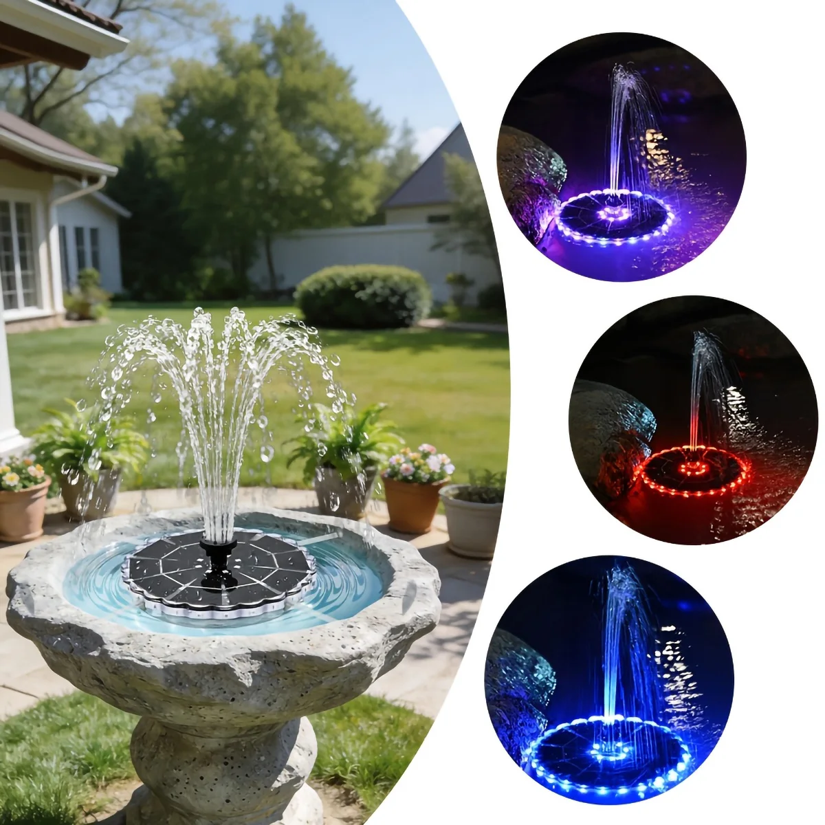 3.5W Outdoor Solar Fountain fo - Smart Zen Garden 评论和价格