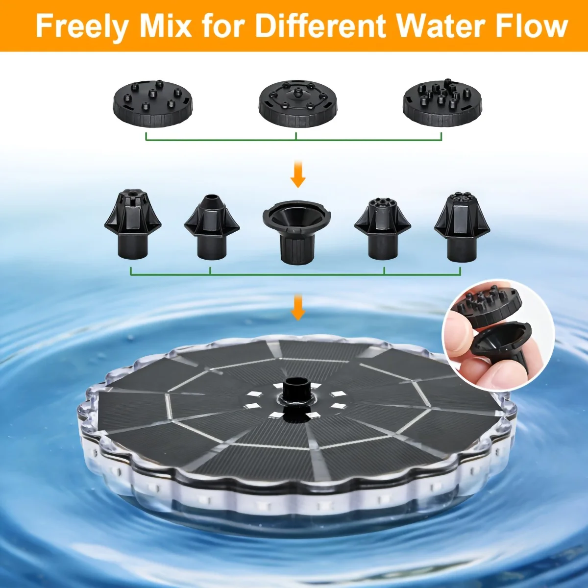 3.5W Outdoor Solar Fountain fo - Smart Zen Garden 评论和价格