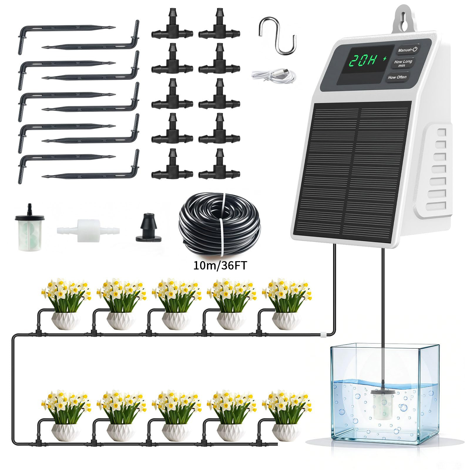 Upgraded Solar Drip Irrigation - Smart Garden Project 评论和价格
