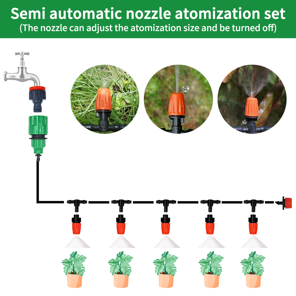 Fog Nozzles Irrigation Kit 5M- - Smart Garden Project 评论和价格
