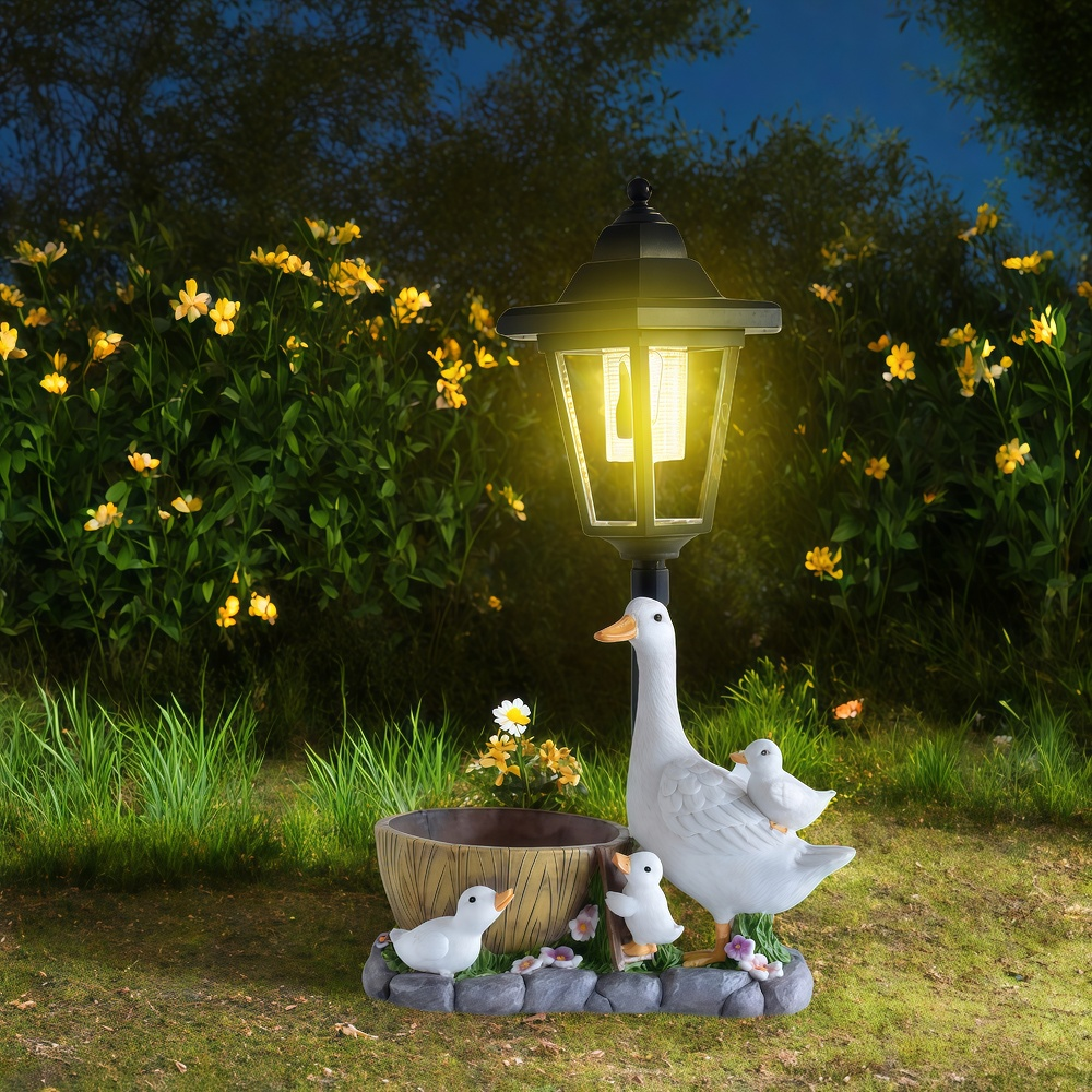 Solar Duck Night Light Garden  - Smart Zen Garden 评论和价格