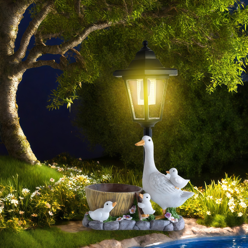 Solar Duck Night Light Garden  - Smart Zen Garden 评论和价格