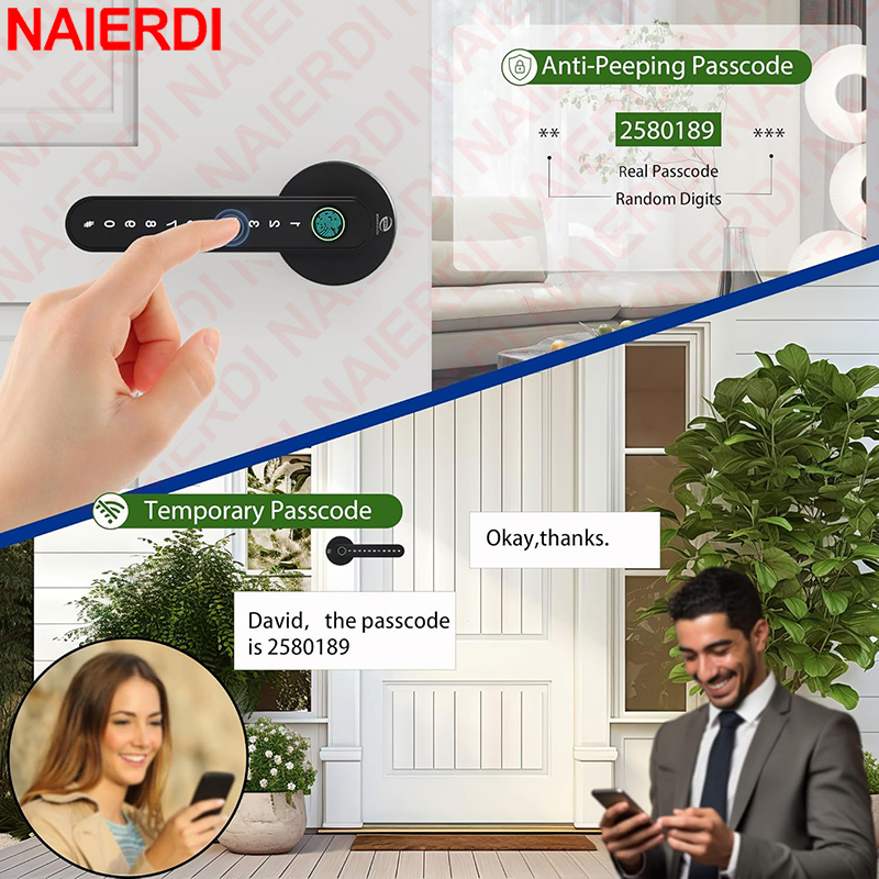 NAIERDI Smart Fingerprint Door - Smart Garden Lock 评论和价格