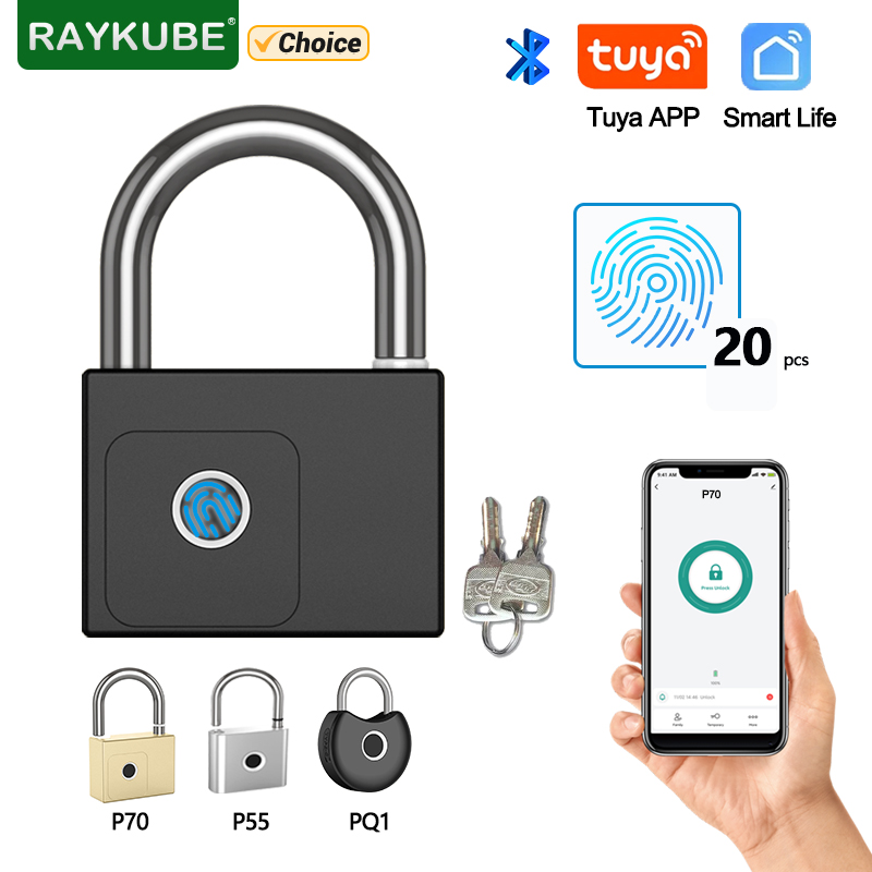 RAYKUBE Tuya Smart Padlock Fin - Smart Garden Lock 评论和价格