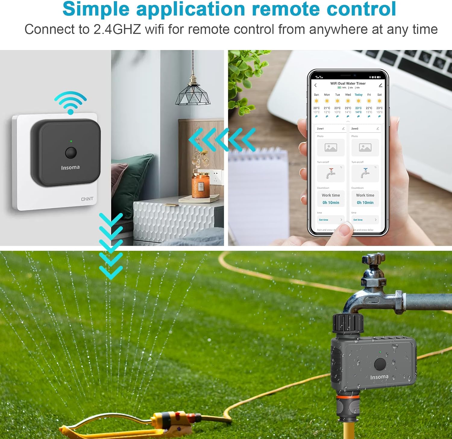 Insoma Wifi Automatic Sprinkle - Smart Garden Refill 评论和价格