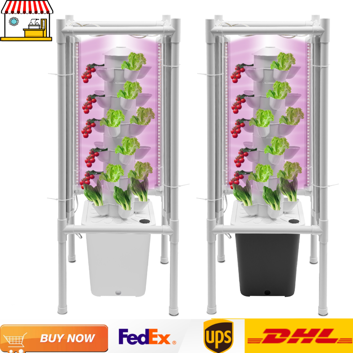 30-Holes Hydroponic Garden Ver - Vertical Planter Tower 评论和价格