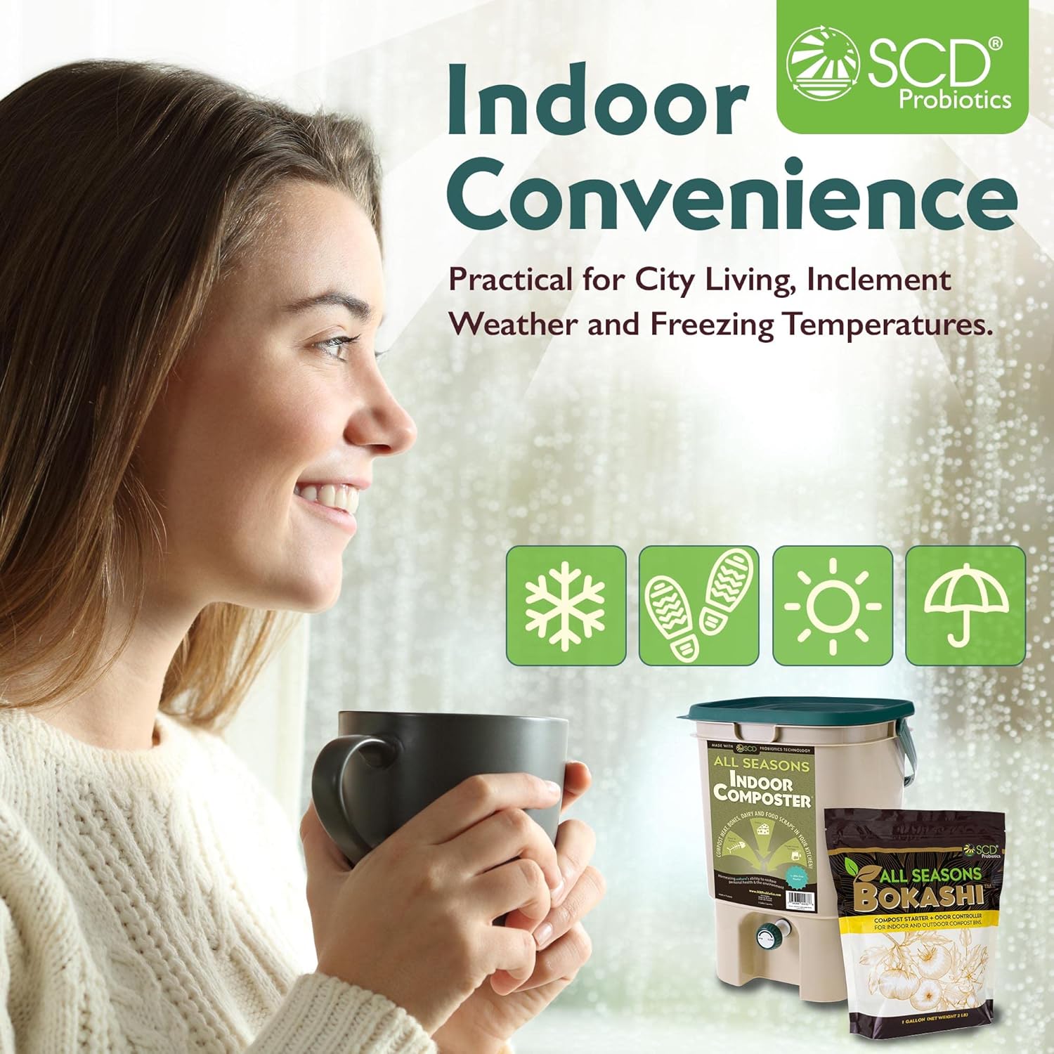 5 Gallon Indoor Compost Bin wi - Composting Kit Indoor 评论和价格