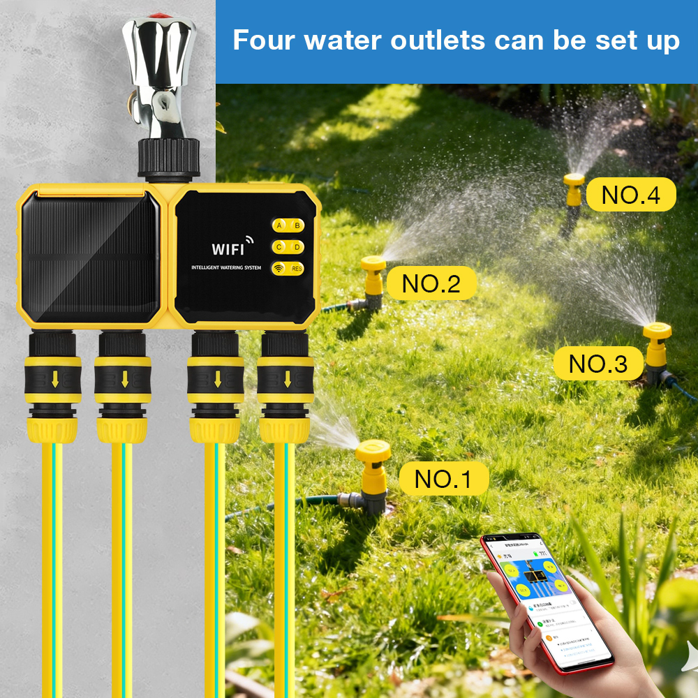 WiFi Solar Irrigation Timer 1/ - Smart Garden Refill 评论和价格