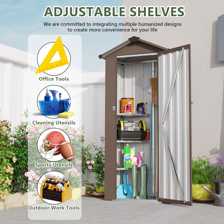 Small Metal Compact Garden She - Smart Garden Sheds 评论和价格
