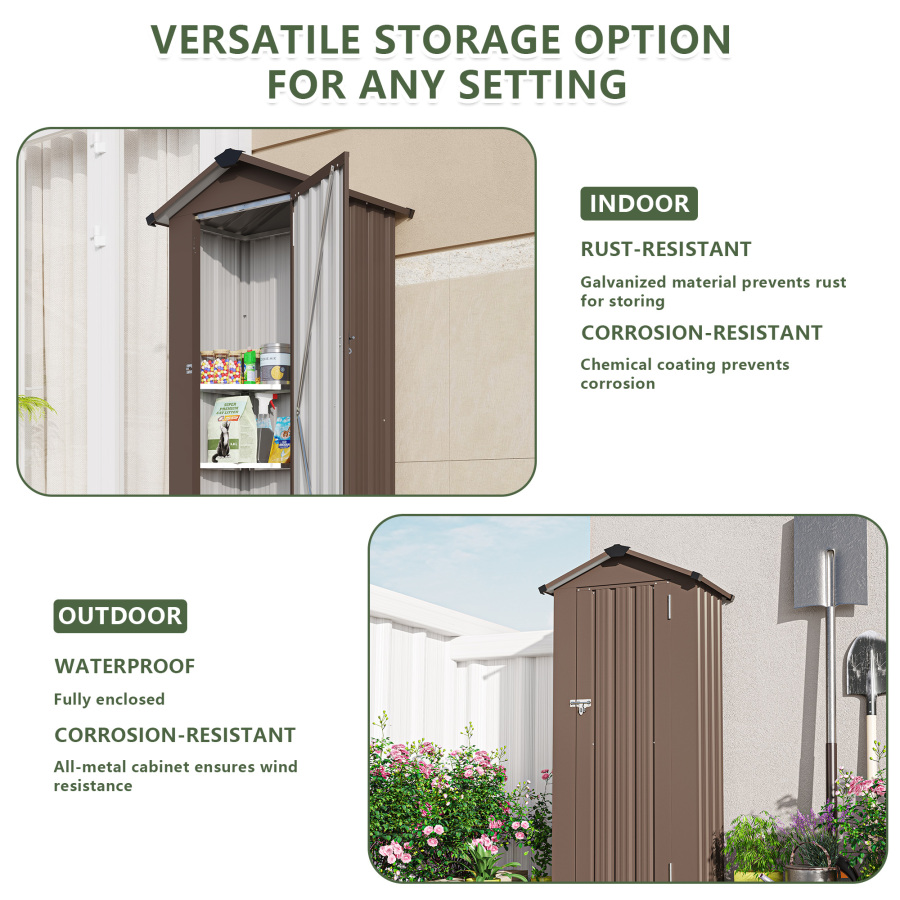Small Metal Compact Garden She - Smart Garden Sheds 评论和价格