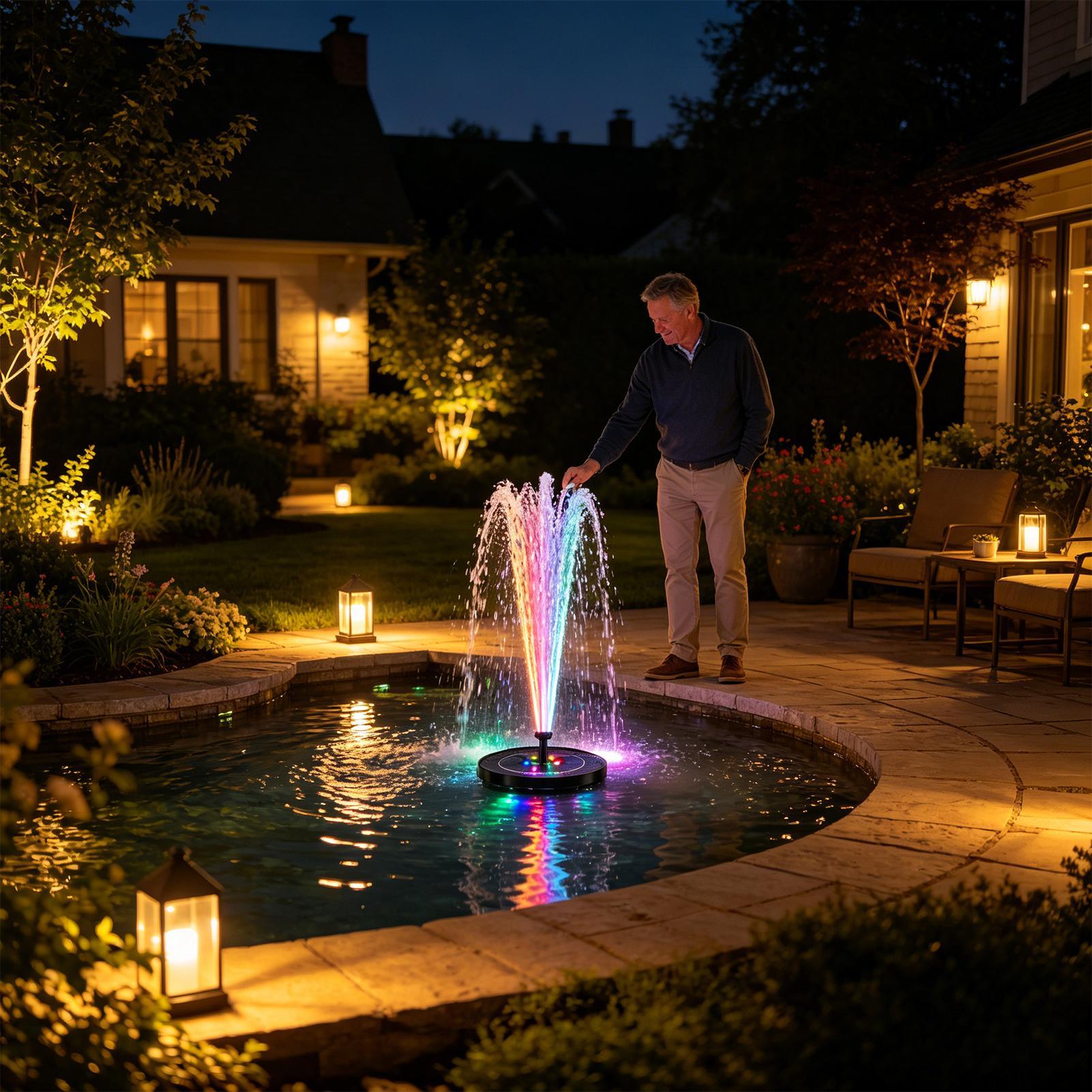 Floating Solar Bird Bath Fount - Smart Zen Garden 评论和价格