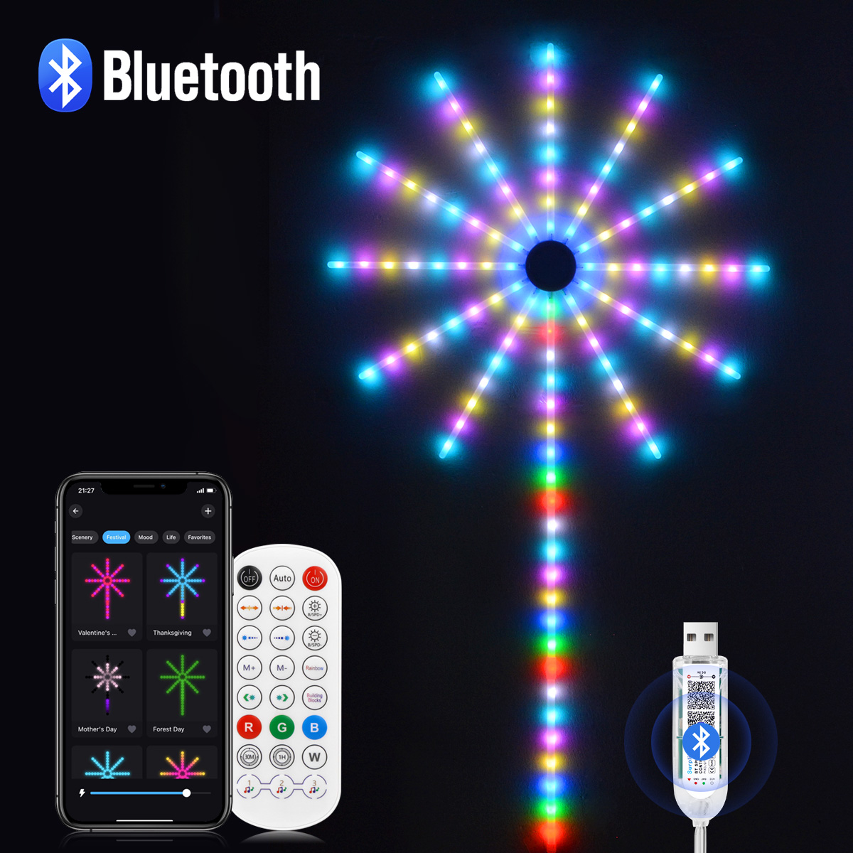 Christmas Fireworks Light RGBI - Smart Garden Rooms 评论和价格