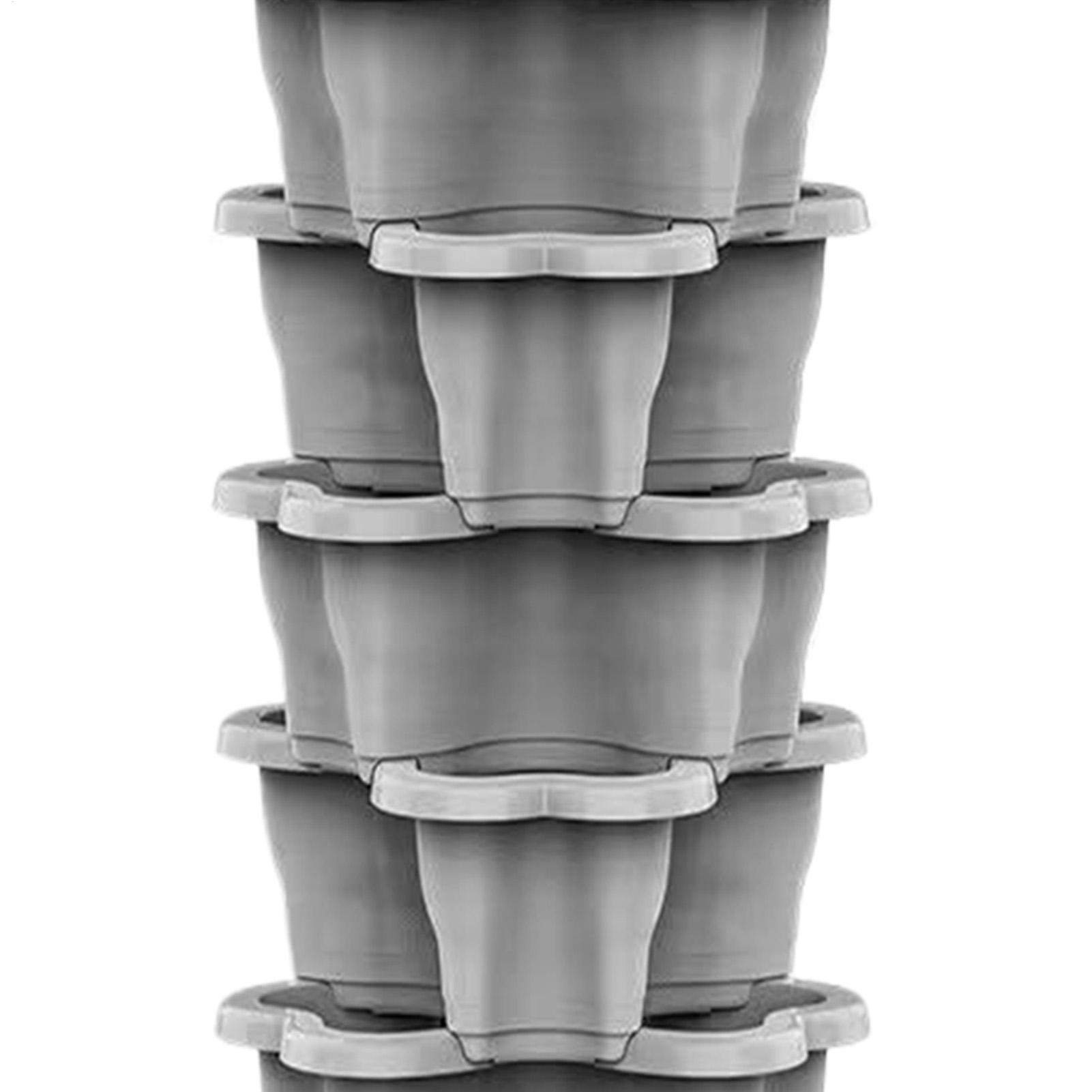 6-Tier Plastic Stackable Verti - Vertical Planter Tower 评论和价格