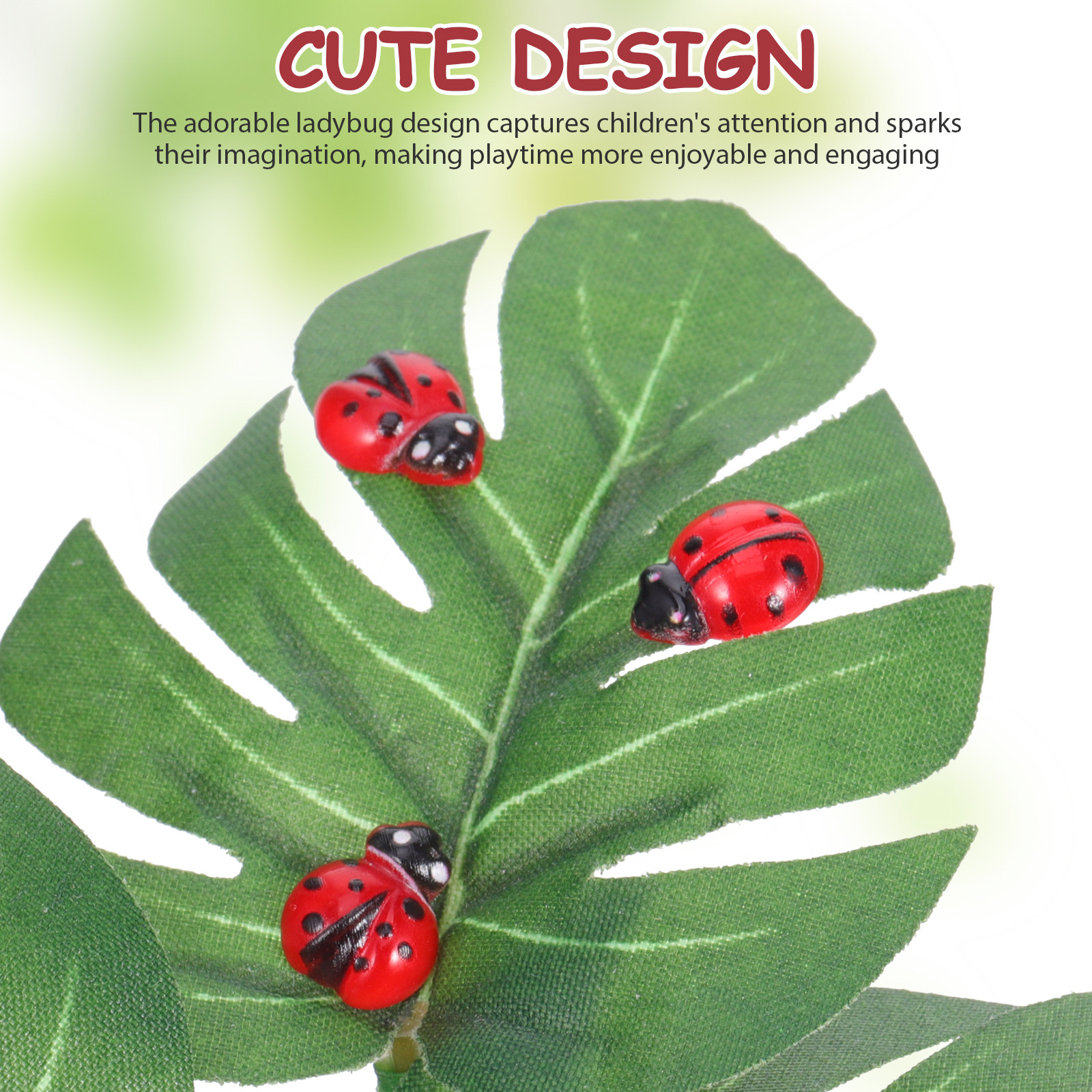 100Pcs Mini Ladybug Resin Smal - Smart Garden Mini 评论和价格
