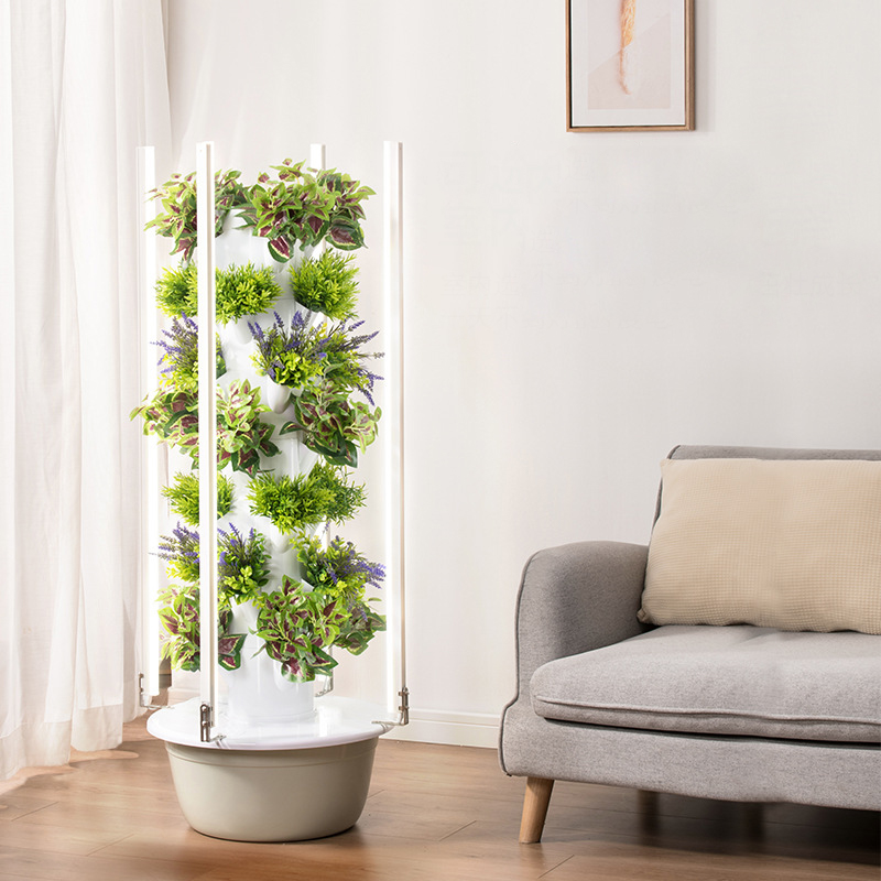 With Led Grow Light Space Tree - Vertical Planter Tower 评论和价格