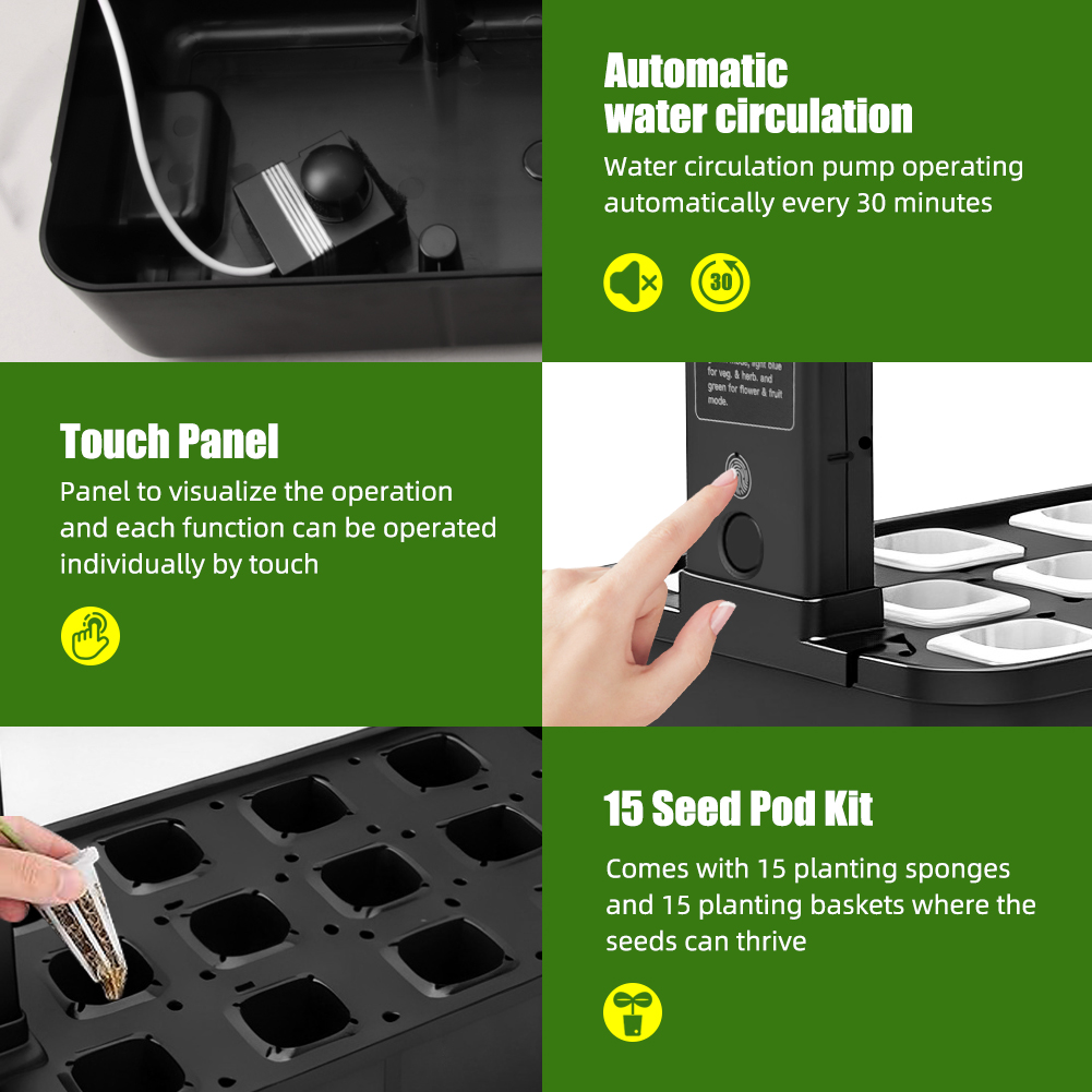 【Hot】15-Pods Indoor Hydroponic - Smart Garden Herb 评论和价格